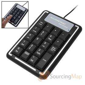Slimline USB Numeric Keypad Number Key Pad Laptop